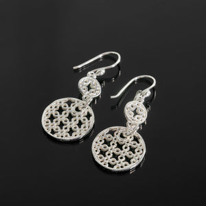 Double Patterned Circle Earrings